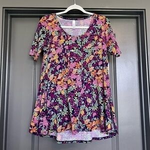 EUC LuLaRoe Perfect T Blue/Purple Size XXS